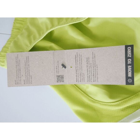 NWT NIKE Women's Dri-FIT Mid-Rise Brief-Lined Running Shorts Lemon Green - Picture 6 of 12